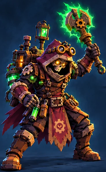 The Tinkerer with a mechanical backpack